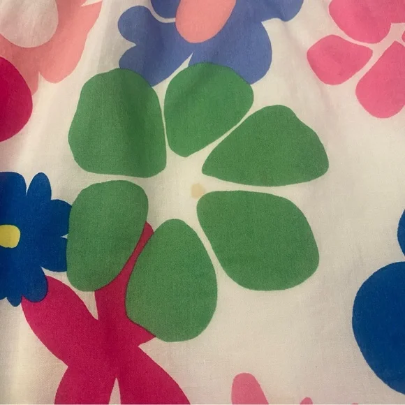 Mini Boden Floral Sleeveless Dress with Ruffle Hem